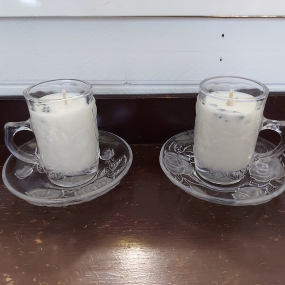 Set of 2 candles in tea cups - Picture 3 of 9